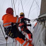 onderhoud in uitvoering aan de euromast